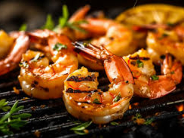 grilled prawns